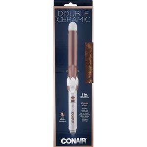 Conair Curling Iron, Double Ceramic, 1 inch